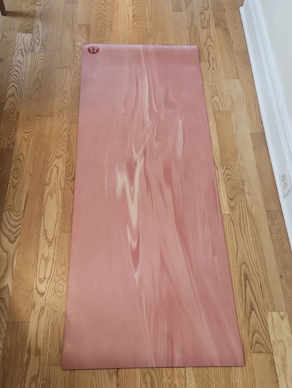 Lululemon Dusty Pink Marble Yoga Mat